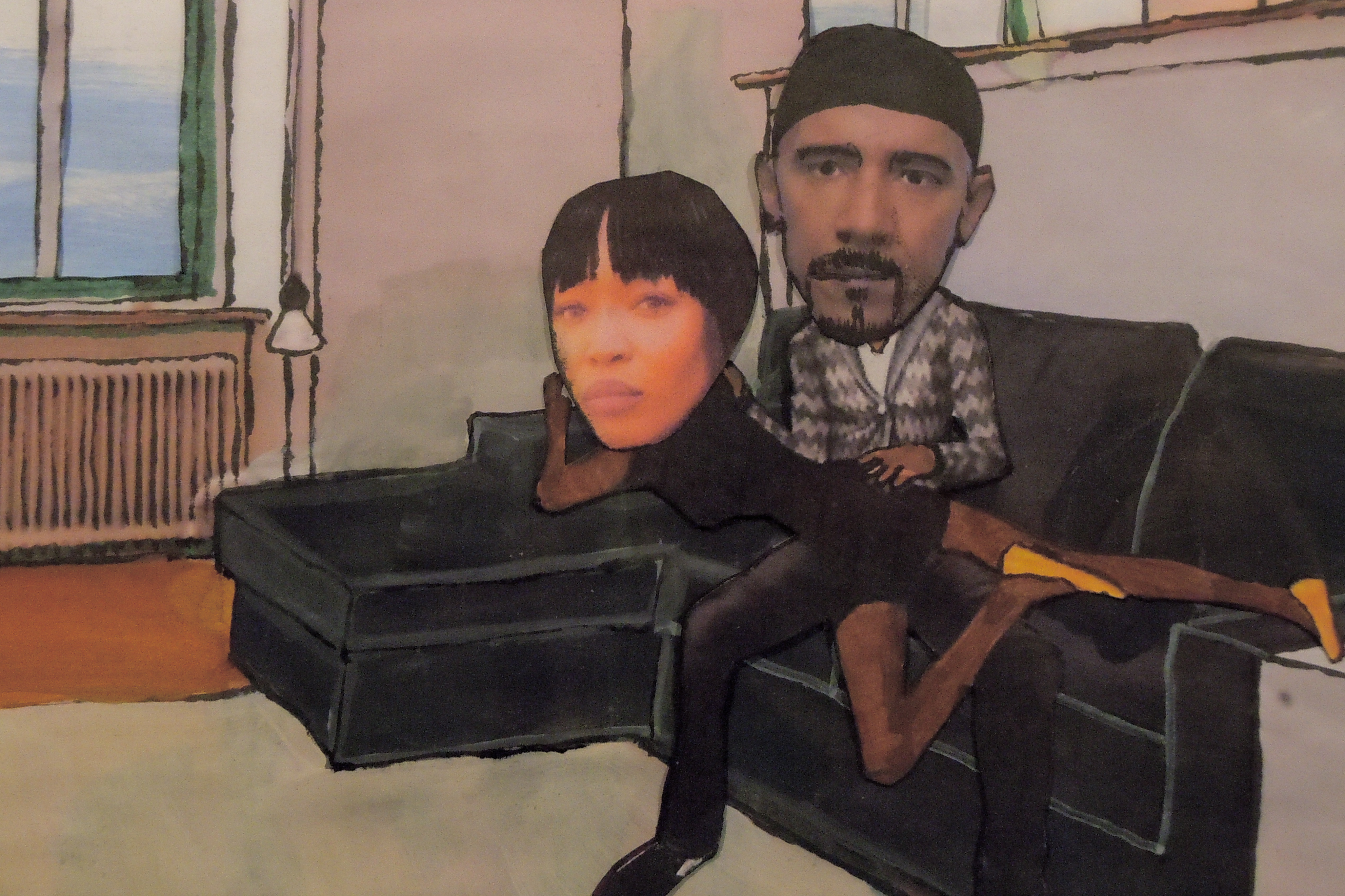 Janet and Chris at home